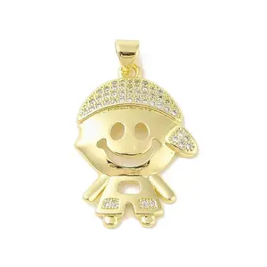 Rack Plating Brass Cubic Zirconia Pendants