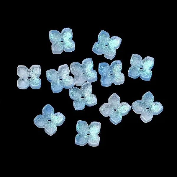 Dyed & Heated Glass Bead Caps