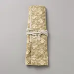 Flower Printed Polyester Cloth Knitting Tools Storage Roll Bags