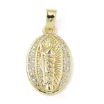 Brass Micro Pave Cubic Zirconia Pendants