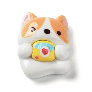 Opaque Cute Dog Resin Cabochons