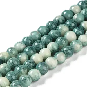 Baking Paint Glass Bead Strands