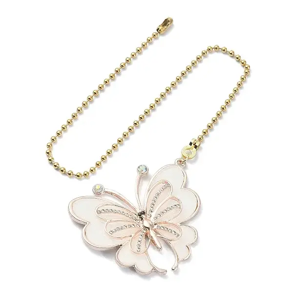 Butterfly Alloy Rhinestone Ceiling Fan Pull Chain Extenders