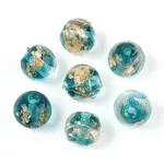 Handmade Gold & Silver Foil Glass Beads