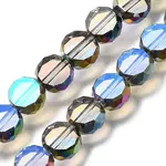 Electroplated Transparent Glass Beads Strands
