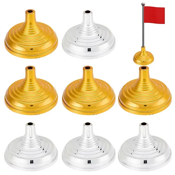 10Pcs 2 Colors Plastic Stick Flag Holder