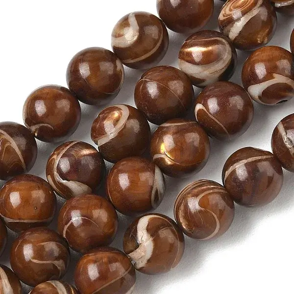 Natural Trochus Shell Beads Strands