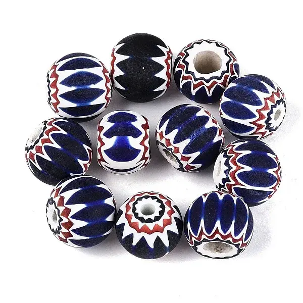 Handmade Millefiori Glass Rondelle Beads
