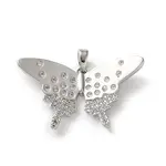 Brass Micro Pave Cubic Zirconia Pendants