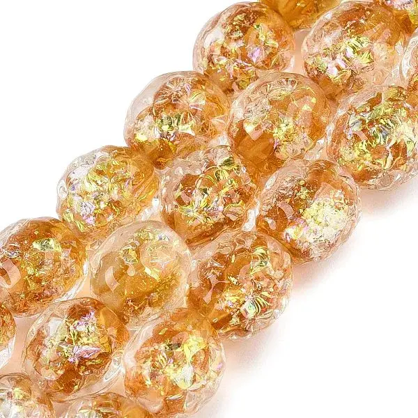 Handmade Foil Glass Beads Strands