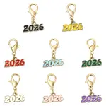 8Pcs Alloy Enamel Pendant Decorations