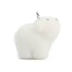 Flocky Opaque Bear Resin Pendants