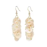 Natural Capiz Shell Cluster Earrings