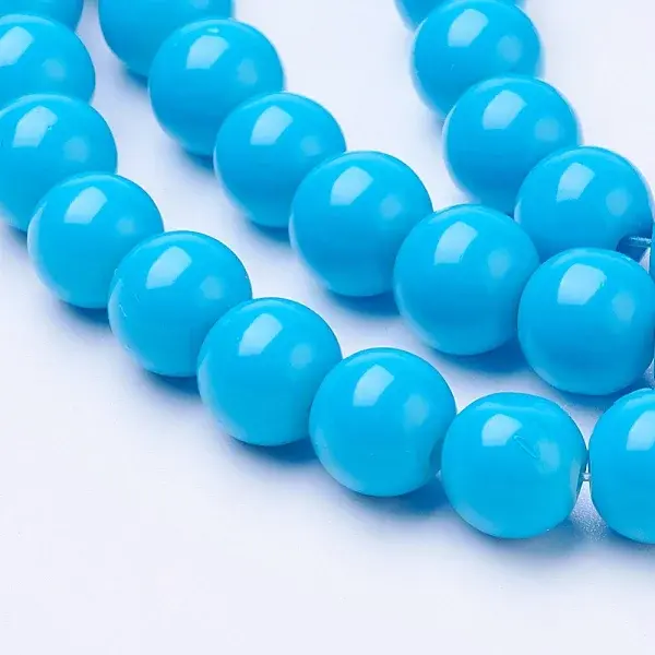 Painted Glass Bead Strands