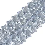 Electroplate Transparent Glass Beads Strands