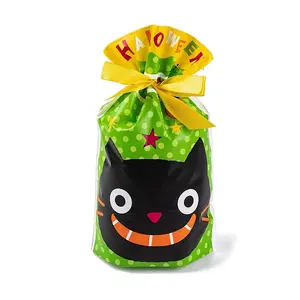 50Pcs Rectangle Halloween Candy Plastic Bags