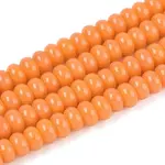 Opaque Spray Painted Glass Beads