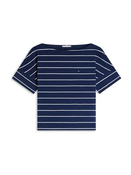 TOMMY HILFIGER Tričko 'CODY'  námornícka modrá / biela
