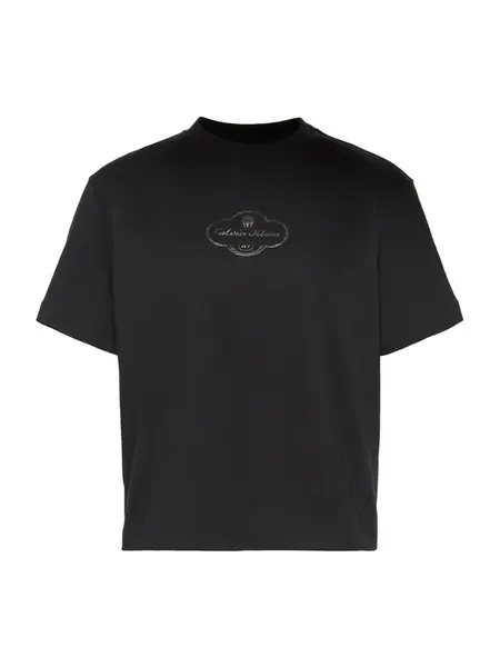 Calvin Klein Jeans Tričko  čierna / biela