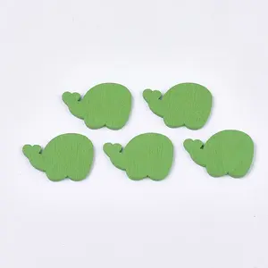 Painted Poplar Wood Cabochons