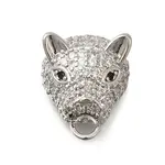 Rack Plating Brass Micro Pave Cubic Zirconia Pendants
