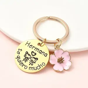 Alloy Enamel & 304 Stainless Steel Keychain