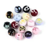 Opaque Printed Acrylic Beads