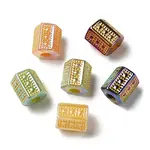 Plating Opaque Acrylic European Beads