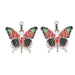 Alloy with Black Enamel Pendants