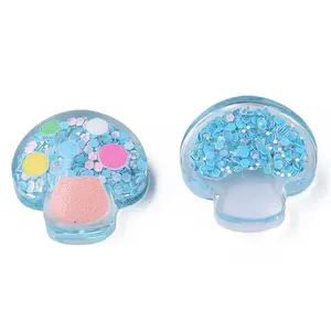 Printed Transparent Epoxy Resin Cabochons