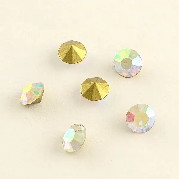 Glass Pointed Back Rhinestone