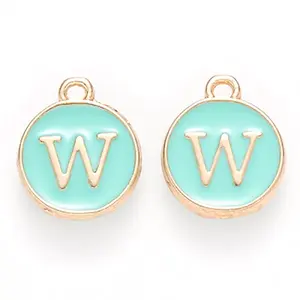 Golden Plated Alloy Enamel Charms