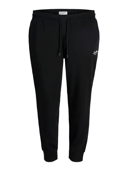 Jack & Jones Plus Nohavice 'JPSTGORDON'  čierna / biela