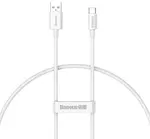 Datový kabel Baseus Superior Series Fast Charging USB - USB-C 100W 0.25m, bílá