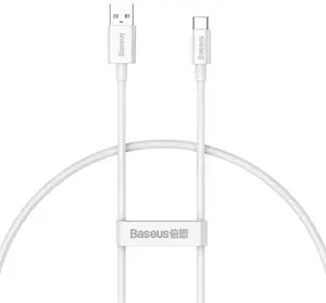 Datový kabel Baseus Superior Series Fast Charging USB - USB-C 100W 0.25m, bílá