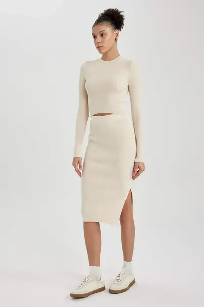 DEFACTO Coool Slim Fit pletená sukně