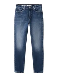 MANGO Džínsy 'NEWISA'  modrá denim