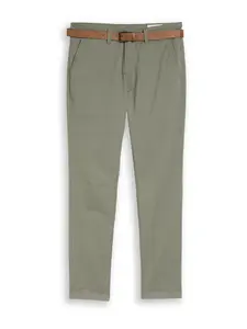 TOM TAILOR DENIM Chino nohavice  olivová