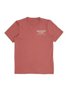Abercrombie & Fitch Tričko  ružová / biela