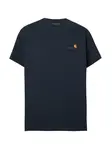 Carhartt WIP Tričko 'American Script'  námornícka modrá / tmavožltá / tmavočervená