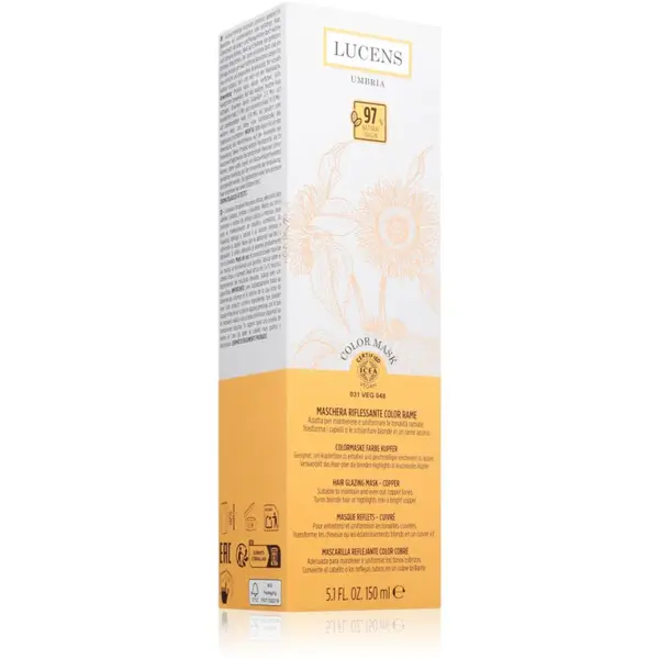 Kemon Group Lucens Umbria barvicí maska na vlasy odstín Copper 150 ml