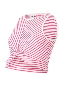 Only Maternity Top 'OLMSANDY'  ružová / biela
