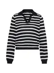 Vero Moda Petite Sveter 'VMGORGEOUS'  čierna / biela