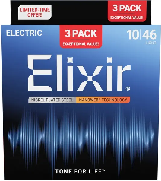 Elixir Nanoweb Light 3-Pack