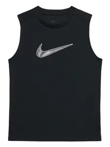 NIKE Tričko  čierna / biela