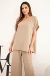 Dámský plus-size set: blůza a kalhoty