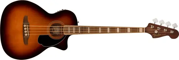 Fender Kingman Bass Walnut Fingerboard Black Pickguard Shaded Edge Bur