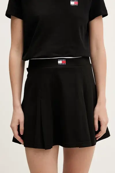Tommy Jeans sukně s bavlnou