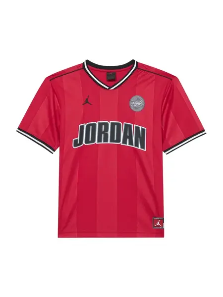 Jordan Tričko  dymovo šedá / červená / čierna / biela