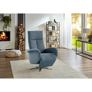 Sit & More RELAXAČNÍ KŘESLO, textil, světle modrá